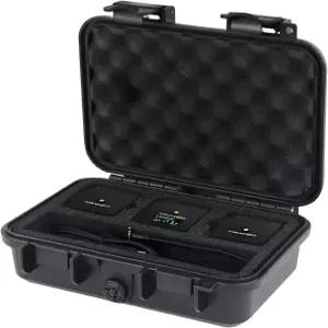 리이루이 마이크 케이스 폼이 있는 무선 라발리에 수납 GO II 듀얼 채널용 휴대용 컴팩트 디지털 방수 안전