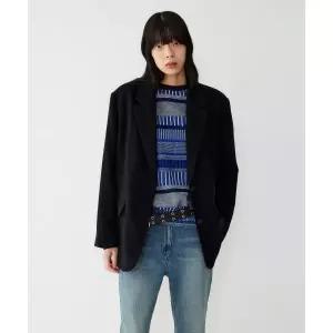 [매장정품] STUDIO TOMBOY 트위드 투버튼 자켓_블랙 9105312121 2508362012