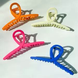 슬림 파스텔컬러 왕 헤어집게 꼬임 빅 하이틴 데일리