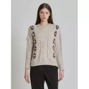 [오조크(OZOC)] 라운드 눈꽃송이 니트 (택가격: 89000원) 570226