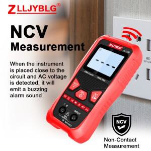 4000 카운트 디지털 스마트 멀티미터 트랜지스터 테스터 트루 RMS 자동 전기 용량계 온도 저항계