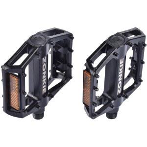 존키 산악 자전거 페달, 로드 바이크 및 MTB용 리플렉터가 있는 알루미늄 합금 플랫 플랫폼 밀봉된 DU 베어링, 나사산 크기 1/2인치 9/16인치