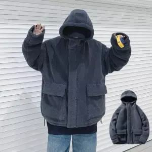 겨울용 플리스 양털 안감 경량 캐주얼 점퍼 아우터웨어 CTJ7+8Qnu