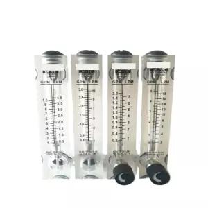 1pcs LZT15M 패널형 유량계 수액 플렉시글라스 로터 플로트 LZT M150.55GPM 218LPM LZTM15_조정 밸브 없음