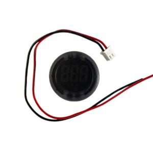 DC 4-100V LED 디지털 디스플레이 라운드 2 선 전압계 자동차 전류 측정기 볼트 감지기 테스터 모니터 창