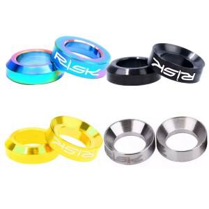 산악 BMX 자전거 티타늄 M6 오목  볼록 와셔 스페이서, 디스크 브레이크 켈리퍼 그룹 XT 장착 볼트용, 세트