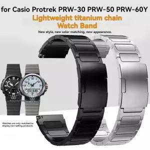호환  Casio Protrek PRW-30 PRW-50 PRW-60Y PRW-70 시리즈 23mm 남성용 시계 밴드 PRW30 PRW50 PRW60 PRW7