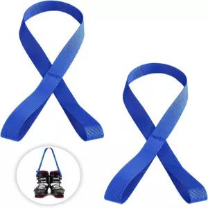 스키 액세서리 운반용 조절 가능한 스케이트 숄더 스트랩 2pcs 부츠 캐리어