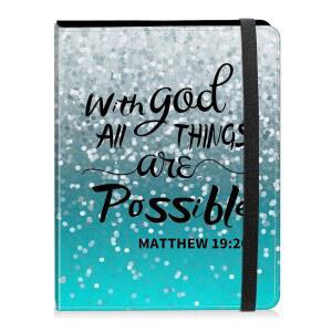 사진 앨범 4x6 사진 - 60 사진 용량 가죽 커버 사진 앨범, 강력한 탄성 밴드, 가족 결혼 기념 휴대용 사진 앨범, 기독교 구절