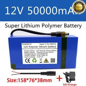 12V 배터리 폴리머 리튬 대용량 50000mAh 캠핑 장비 레버 스피커 태양 램프 야외 전원 긴 수명