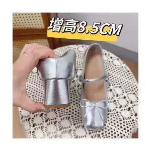여성용 단화 스틸레토 실버 하이힐 키높이 발레 힐 메리제인 OP5