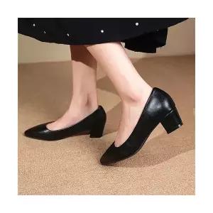 여자 하이힐 봄가을 단화 작업화 통굽 펌프스 화 빅사이즈 패션 OP3