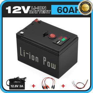 리튬 LiFePO4 12V 60Ah 딥 사이클 철 인산염 배터리 (태양광 어군탐지기 파워 휠 조명 오프그리드 애플리케