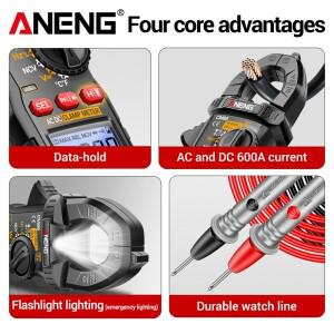 ANENGAC/DC 600A CM86 클램프 미터 전류 전압 다이오드 전문가용 디지털 멀티미터 NCV 감지 전기공 도구