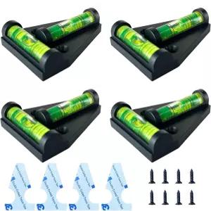 자기 RV 버블 레벨 캠핑카 여행 트레일러 모터홈 레벨링 블록 액세서리 도구용 미니 자가 접착식 T형 소형