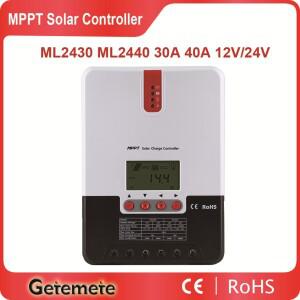 GTMT ML2430/ML2440 30A/40A 12V24V 배터리 용 자동 MPPT 태양 광 충전 컨트롤러 PV 레귤레이터 Max 100VDC