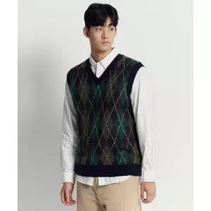 빈폴 BEANPOLE MEN 아가일 베스트 네이비 BC5X51C54R 440739