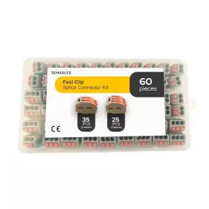 빠른 전기 스플라이싱 패스트 클립 스플라이스 커넥터 키트 좌초 및 솔리드 와이어용 컴팩트 배선 단자를
