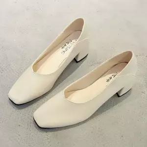 여자 여름 단화 펌프스 힐 5cm 로퍼 편한 통굽 신발 xNG9+4oMv