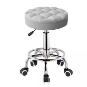 회전형 바퀴 의자 미용실 등받이 원형 스툴
