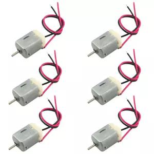 6PCS 130 소형 모터 미니 DC 3V 15cm 구리선 포함 칫솔 전동 면도기 장난감과 같은 자동 전원 장치에 적합