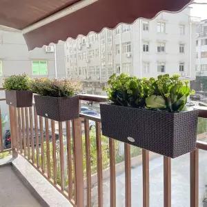 걸이용화분 난간 베란다 홈가드닝 플라스틱 행잉 흰색