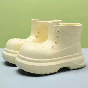 [신상오픈런]여성 여름용 키작은숏 레인부츠 펀칭 디자인 (33650278)