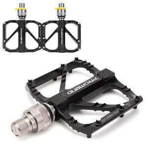 로드 바이크 페달 산악 자전거 퀵 릴리스 비슬립 초경량 9/16인치 3 베어링 디자인 BMX MTB 사이클링 페달용