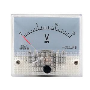 패널 DC 전압 아날로그 게이지 계량기 전압계, 5V-1000V, 85C1