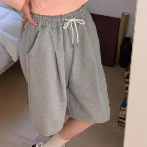 [신상오픈런]버뮤다반바지 트랙팬츠 허리끈 와이드 봄스웨트 여성 (31647156)