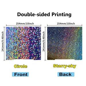 Prusa i3 MK3 + MK4 빌드 플레이트 241*254mm 스프링 강판 pei peo pet pey h1h 3d 프린터 부품 가열 침대