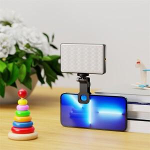 ST120 RGB 풀 컬러 비디오 라이트 2500-9000K 카메라 스마트 폰 사진 라이브 스트리밍 Tiktok YT 용 채우