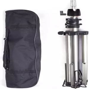 디루이시 강화 가발 스탠드 삼각대 마네킹 헤드 조절 가능한 홀더 휴대용 가방 포함 미용 교육용 실버