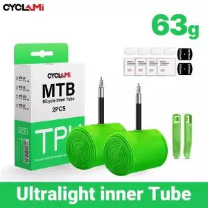 CYCLAMI 초경량 자전거 내부 튜브 26 27.5 29 인치 MTB TPU 소재 타이어 45mm 프랑스어 밸브 슈퍼 라이트