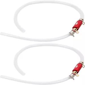 1쌍 브레이크 블리더 호스 원웨이 체크 밸브 튜브 세트 6MM 장기 지속 출혈 도구 키트 범용 오토바이