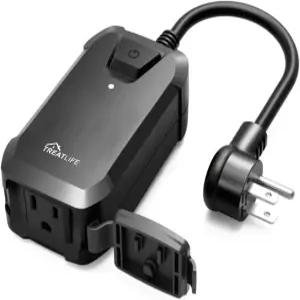 트리트라이프 스마트 디머 플러그 실외 플러그는 알렉사 및 구글 홈 라이트 앱 리모컨 최대 전력 400W