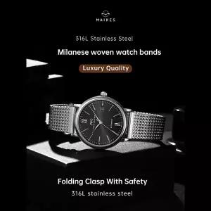 호환  MAIKES 럭셔리 316L 스테인레스 스틸 시계 스트랩 오메가 IWC Breitling 시계 밴드 20mm 21mm 22mm