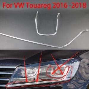 VW Touareg 2016 LED DRL 헤드 라이트 가이드 플레이트 주간 러닝 튜브 자동차 바