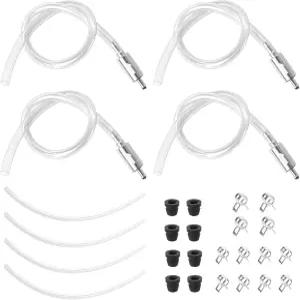 4 PCS 브레이크 블리더 호스 원웨이 체크 밸브 튜브 공구 키트 자동차 모터 클러치용 유압 시스템 호스용