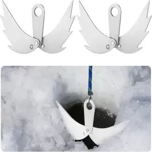 최대 10인치 휴대용 겨울 낚시 장비에 맞는 텐트 또는 판자로 된 자동 조절 앵커를 위한 2 개의 스 하우스