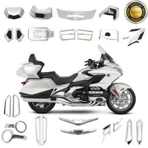 오토바이 크롬 페어링 혼다 GL1800 골드윙 윙 트림 부품 2001 장식