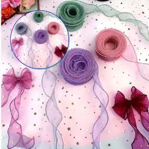 쌍문상회 감성적인 쉬폰 리본 선물 포장 장식