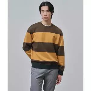 빈폴 BEANPOLE MEN 볼드 스트라이프 스웨트 셔츠 브라운 BC4841C08D 440761