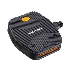 룩 사이클 - 지오 시티 그립 MTB 자전거 페달 플랫 미끄럼 방지 안전 혁신적인 액티브 고무 프리미엄 고성능 어반 블랙