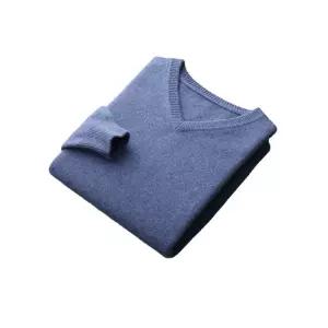 캐주얼 남친 울 니트 브이넥 비즈니스 풀오버 빅사이즈 컬러 퓨어 도톰 CH1