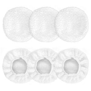 YBEATY 6개 자동차 연마 보닛 완충 패드 자동차 완충 폴리셔 왁스 커버 자동차 유리 청소 및 광택용 휠 왁스 패드 (5