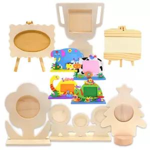 나무액자 사과나무 트로피 만들기 펜꽂이 eva동물