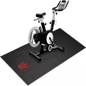 KKWODEN 러닝머신 매트 호환 하드우드 바닥 또는 카펫용 펠로톤 자전거 운동 장비 업그레이드 두께 6mm