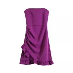 EAMT 여사친 치마 원피스 춘추 쉬폰 프릴 숏랩 튜브톱 주름 EUNG1