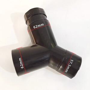 ATPRO 번호 Festool 집진기 진공 호스용 2 티 Y 형 3 방향 커넥터 회전 어댑터 액세서리